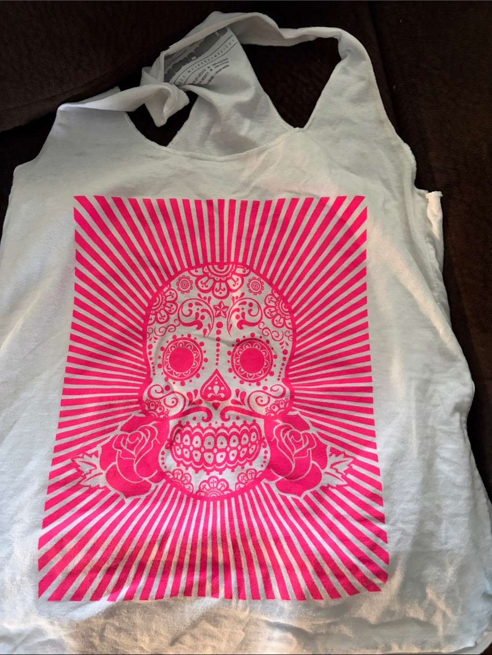 NWOT Calavera Sugar Skull Screenprint Tank Top NEW
